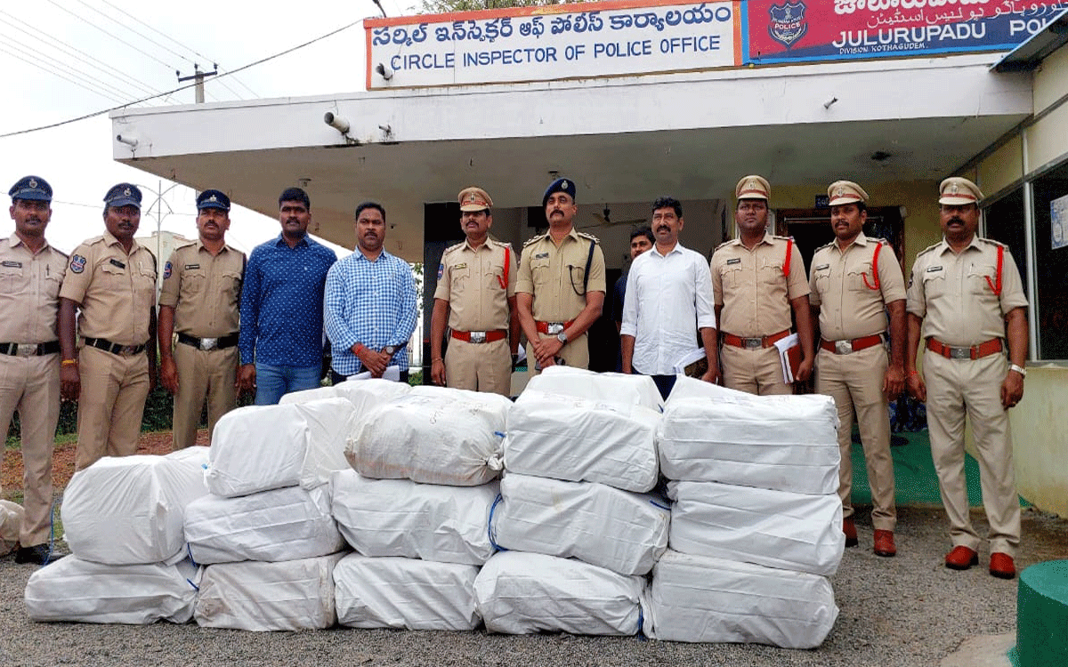 Julurupadu : రూ.4.15 కోట్ల విలువైన గంజాయి పట్టివేత‌