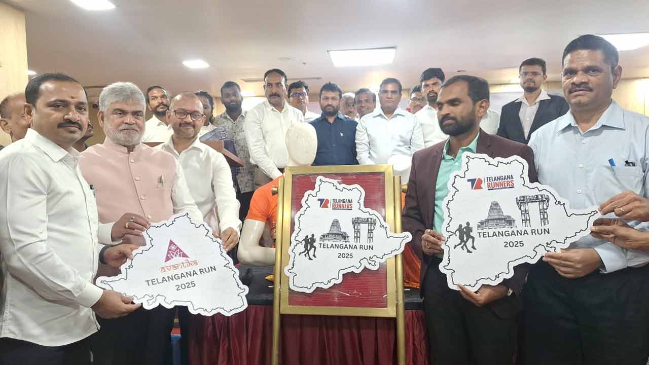 Telangana Run | జూన్ 8న తెలంగాణ రన్.. మెడ‌ల్, టీ ష‌ర్ట్‌ల‌ను ఆవిష్క‌రించిన స్పీక‌ర్