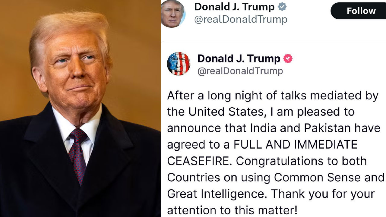 Donald Trump | భారత్‌-పాకిస్థాన్‌ కాల్పుల విరమణకు ఒకే చెప్పాయి.. అమెరికా అధ్యక్షుడి సంచలన ప్రకటన..!