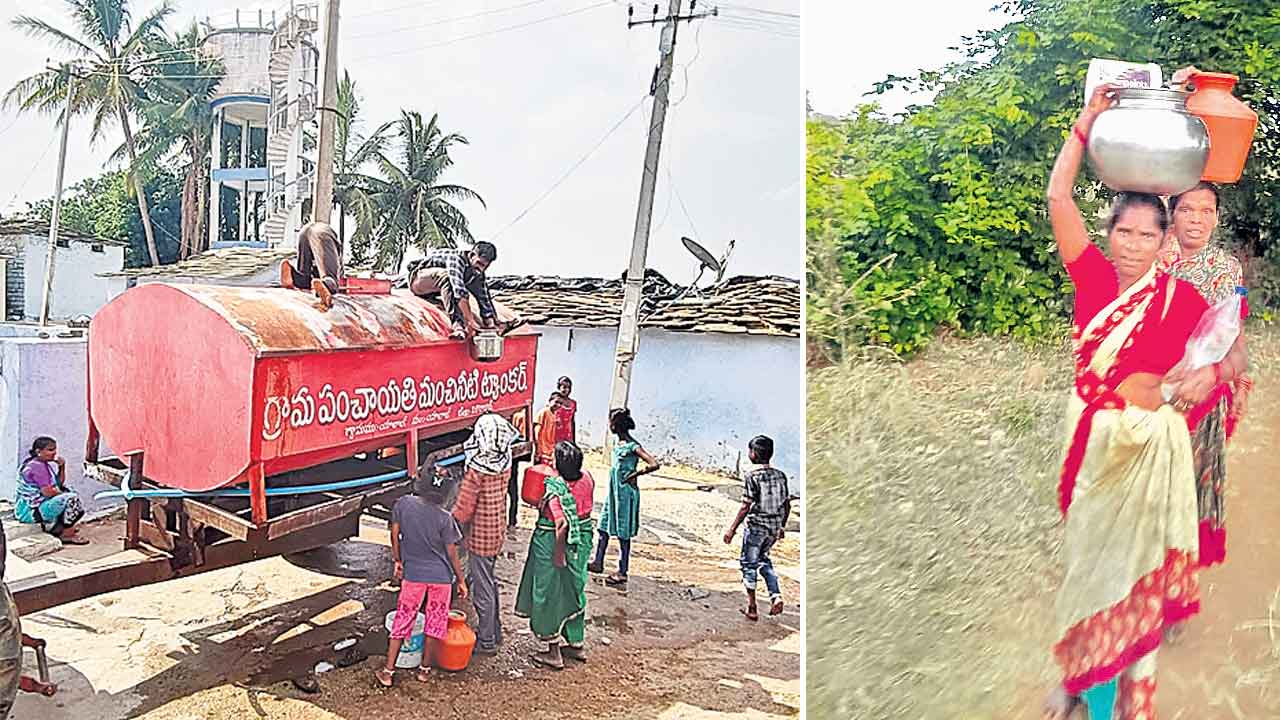 వారానికి ఒకట్రెండు రోజులే.. సక్రమంగా సరఫరా కాని మిషన్ భగీరథ నీరు