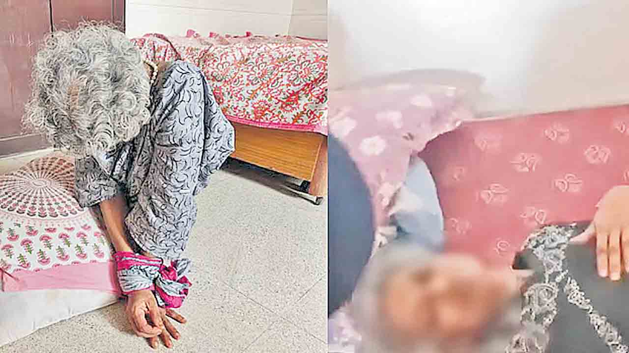 చేతులు కట్టేసి.. గదిలో బంధించి