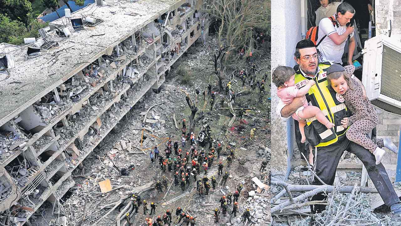 ఇజ్రాయెల్‌పై క్షిపణుల వర్షం