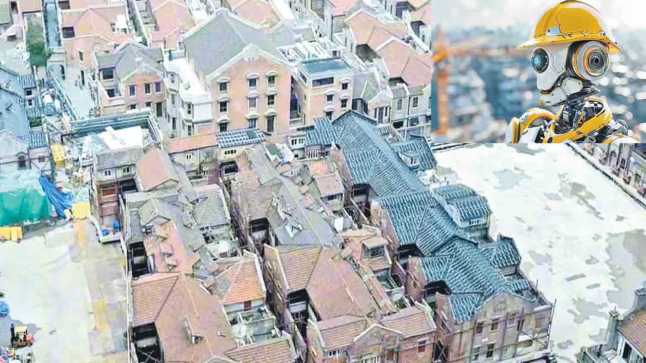 భారీ భవనం..రోబోలతో చకచకా పక్కకు!