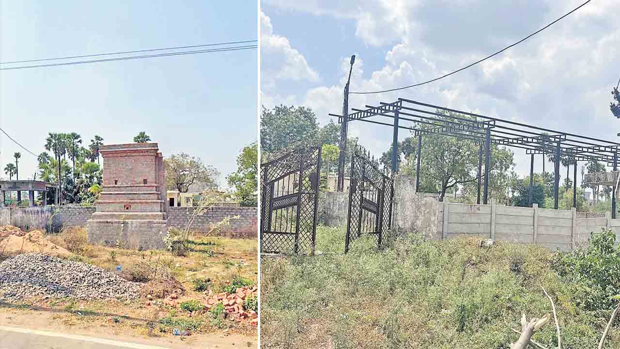 గుడి గుటుక్కు.. పెద్దఅంబర్‌పేట- పసుమాముల రోడ్డులో మాయమైన ఆలయం