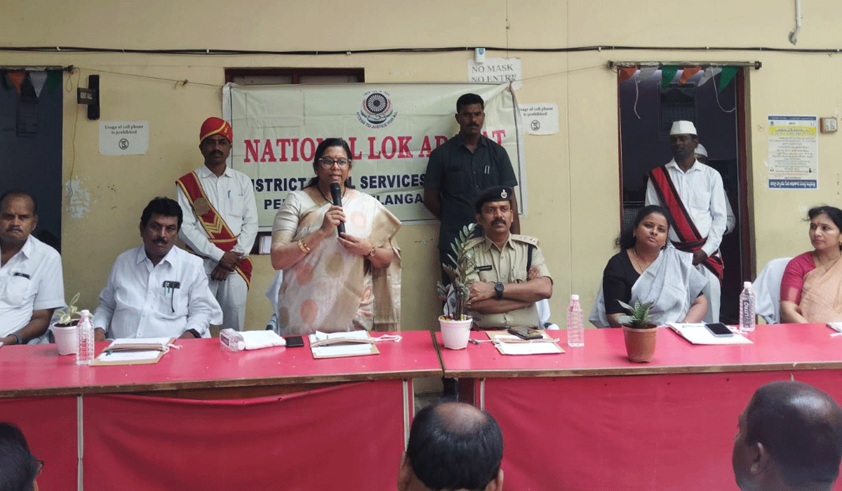 Lok Adalath | లోక్ అధాలాత్ లో కేసుల కు శాశ్వత పరిష్కారం.. జిల్లా ప్రధాన న్యాయమూర్తి సునీత కుంచాల