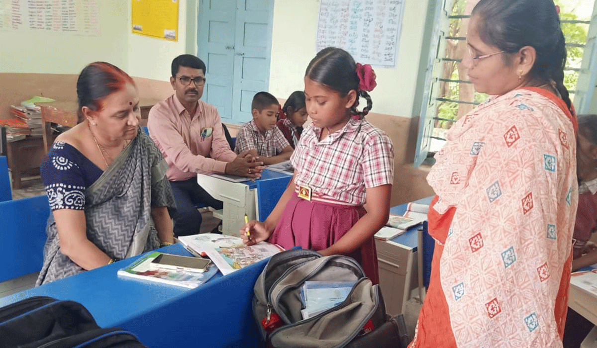 DEO Madhavi | ధర్మారం మండలంలో పలు పాఠశాలలను తనిఖీ చేసిన డీఈఓ మాధవి