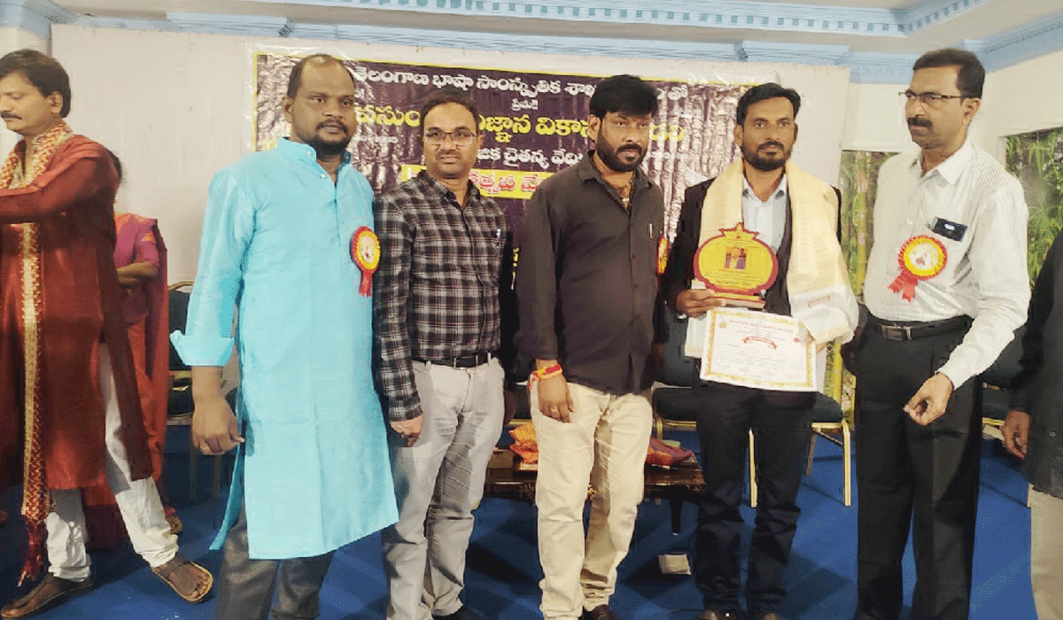 Inspiration Award | స్ఫూర్తి పురస్కారం అందుకున్న సయ్యద్ జావిద్ పాషా