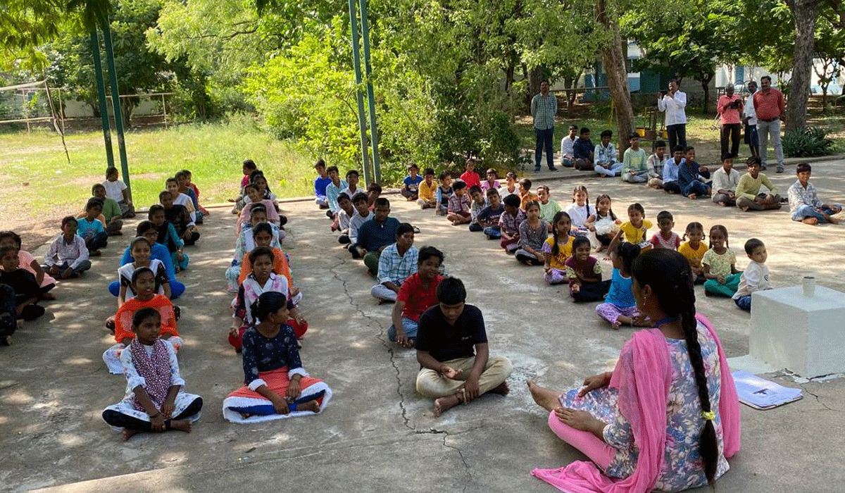 Yoga Day | గంగాధరలో యోగా దినోత్సవ వేడుకలు