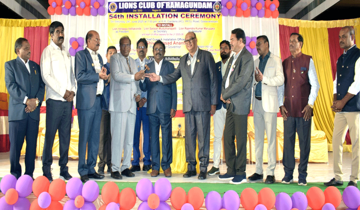 Lions Club | వైభవంగా లయన్స్ క్లబ్ సంస్థాపన వేడుక.. 2025-26కు నూతన కార్యవర్గం ఎన్నిక