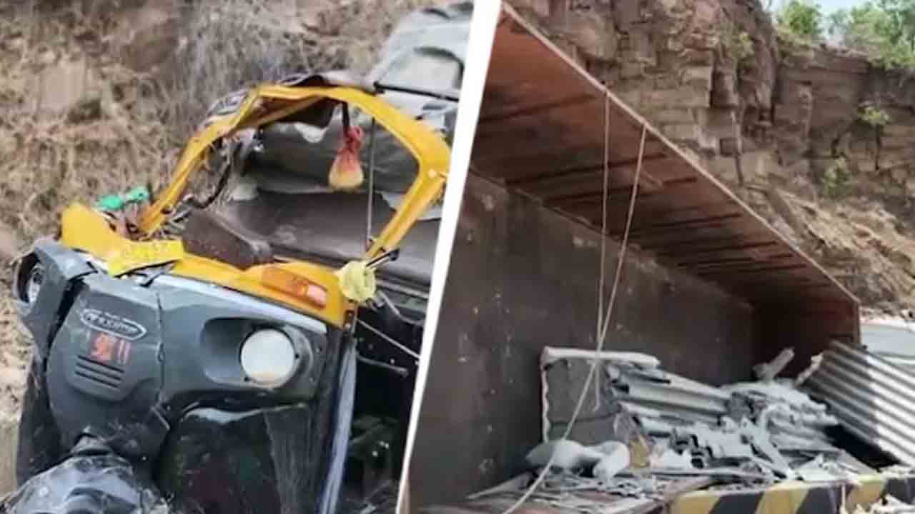 pilgrims dead | ఆటోపైకి దూసుకెళ్లిన లారీ.. ఏడుగురు యాత్రికులు మృతి