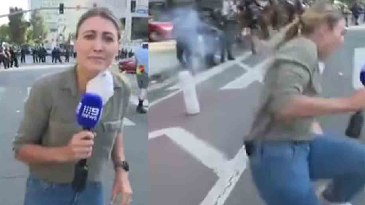 Watch: లాస్ ఏంజిల్స్‌ నిరసనలు కవర్‌ చేస్తున్న మీడియా.. ఆస్ట్రేలియా జర్నలిస్టుపై పోలీస్‌ కాల్పులు