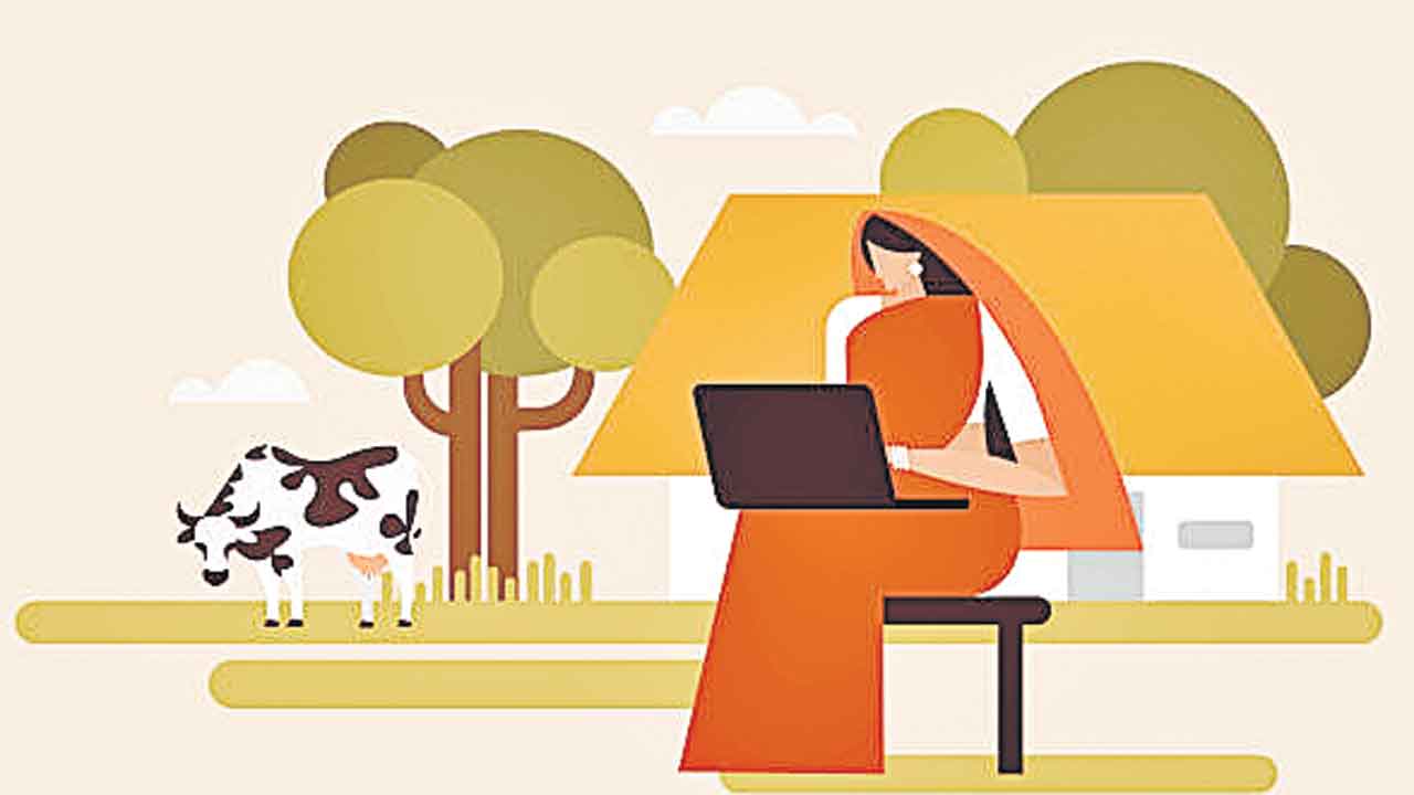 1,000 గ్రామాల్లోనే కంప్యూటర్లు!.. 92 శాతం పంచాయతీల్లో ఇంటర్నెట్‌ వసతి కరువు!