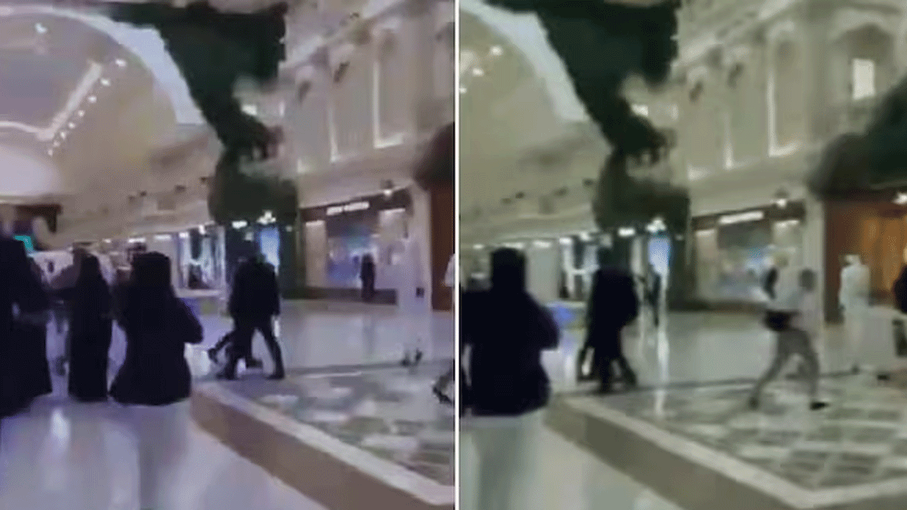Doha mall | ఇరాన్‌ దాడులతో దోహాలో పేలుడు శబ్దాలు.. మాల్‌ నుంచి పరుగులు తీసిన జనం.. VIDEOS