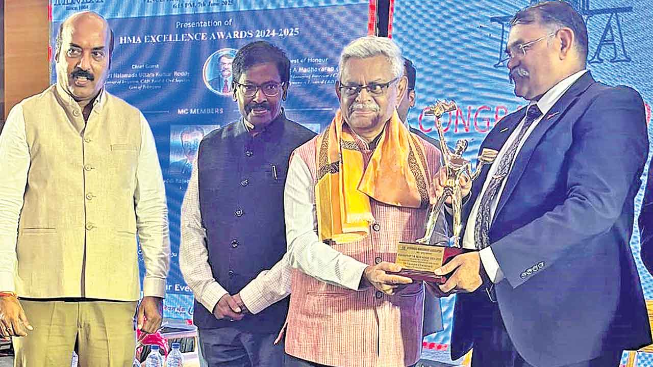 స్వస్తవ క్యాన్సర్‌ కేర్‌ కార్యదర్శికి ‘హెచ్‌ఎంఏ’ అవార్డు