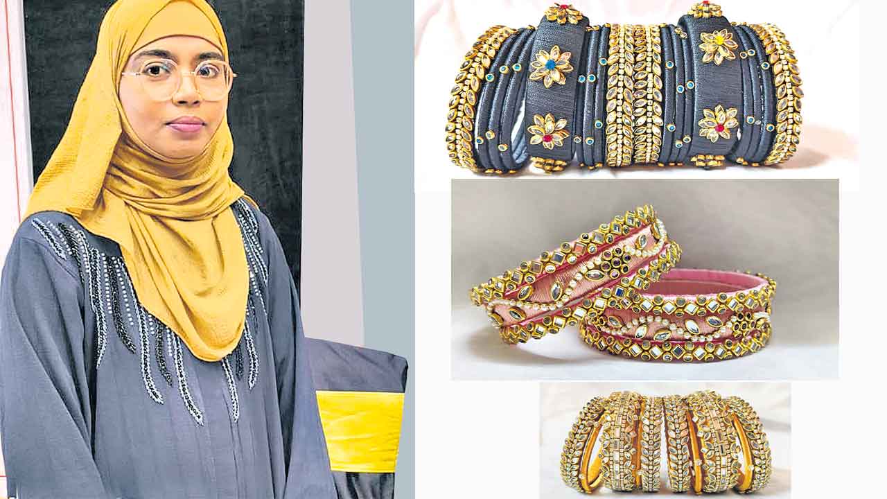 పట్టుగాజులే ఉపాధిగా మెట్టుగా