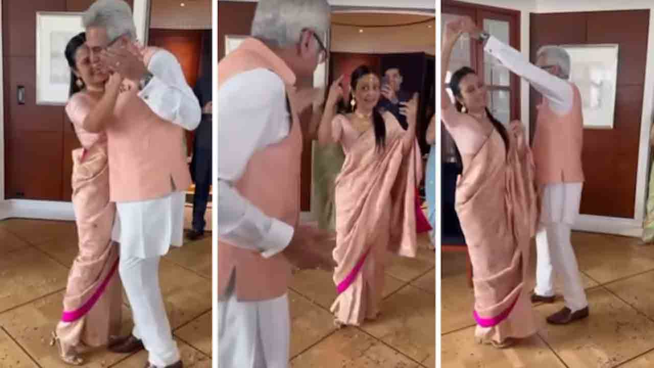 Watch: బాలీవుడ్‌ పాటకు డ్యాన్స్‌ చేసిన.. కొత్తగా పెళ్లైన మహువా, పినాకి జంట