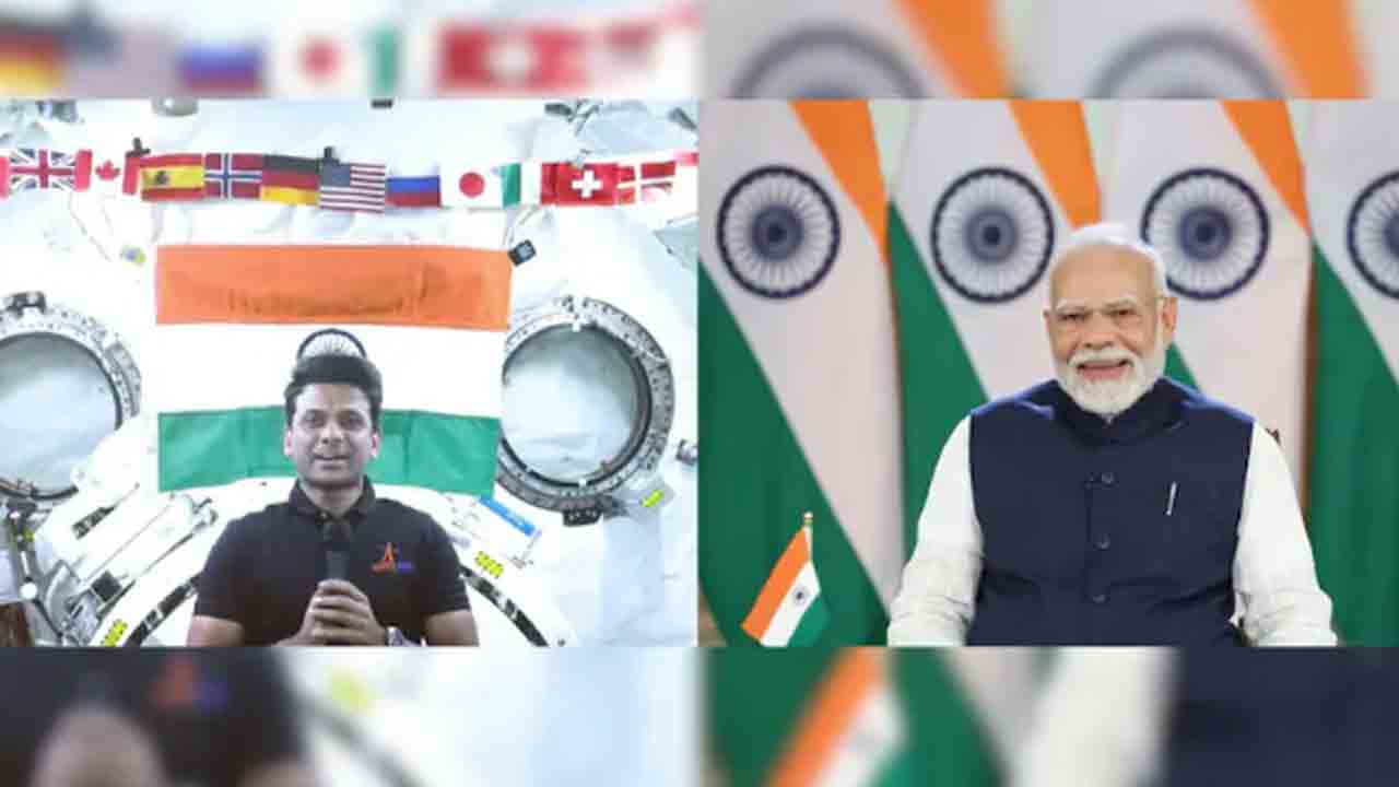 PM Speaks To Shubhanshu Shukla | ఐఎస్‌ఎస్‌లో ఉన్న శుభాన్షు శుక్లాతో మాట్లాడిన ప్రధాని మోదీ