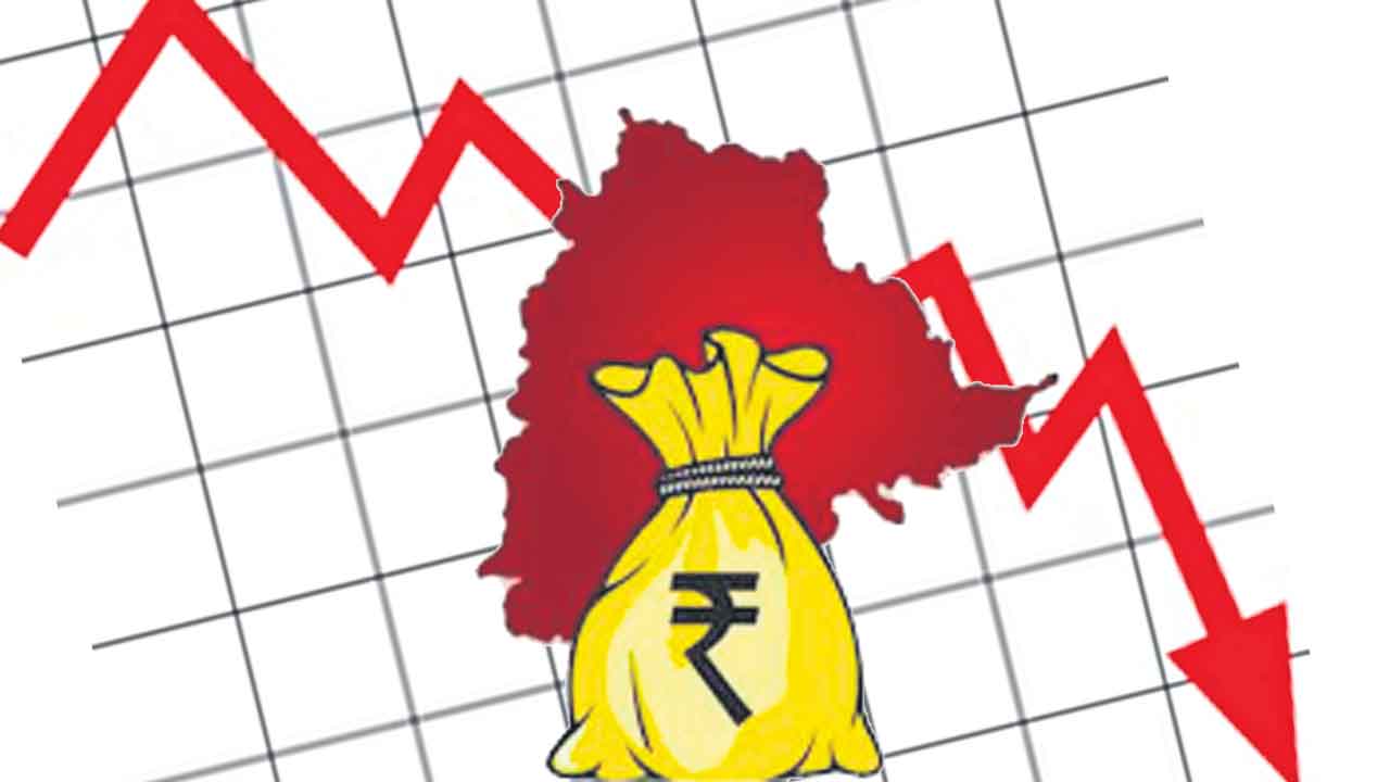 ఆదాయం అధోముఖం.. గాడితప్పిన తెలంగాణ రాష్ట్ర రాబడులు