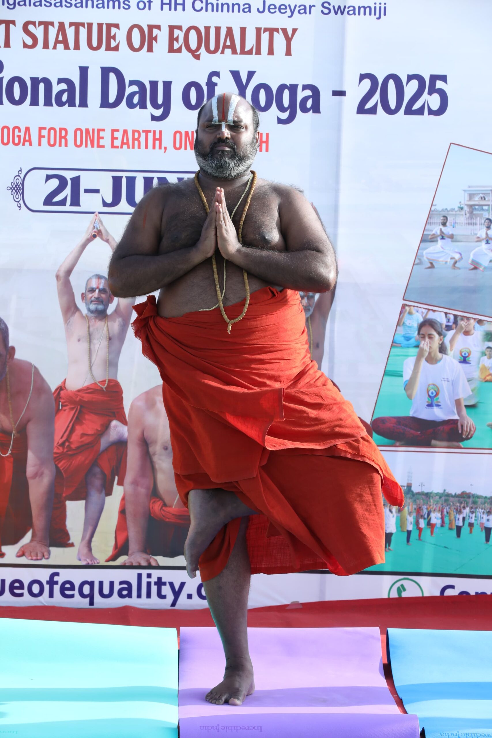 రంగారెడ్డి జిల్లా శంషాబాద్ ముచ్చింతలలో అంతర్జాతీయ యోగా దినోత్సవం 