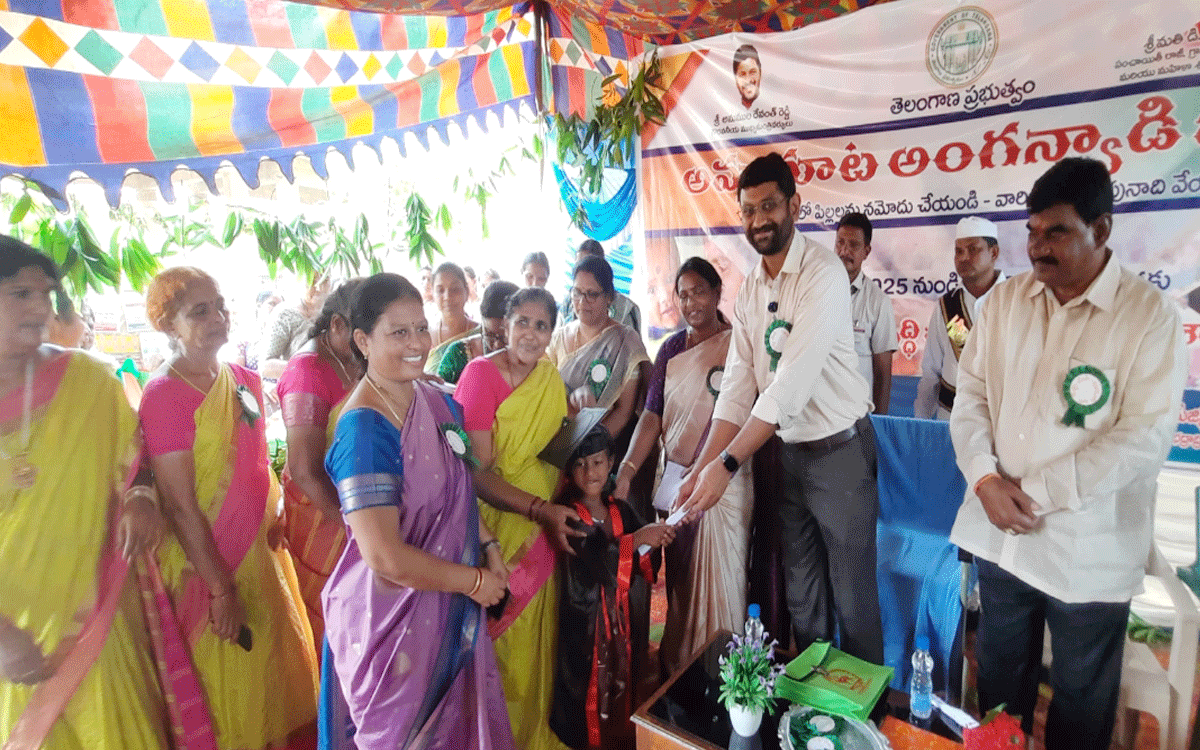 Bhadradri Kothagudem : కార్పోరేట్ స్థాయిలో అంగన్వాడీల అభివృద్ధి : కలెక్టర్ జితేష్ వి పాటిల్