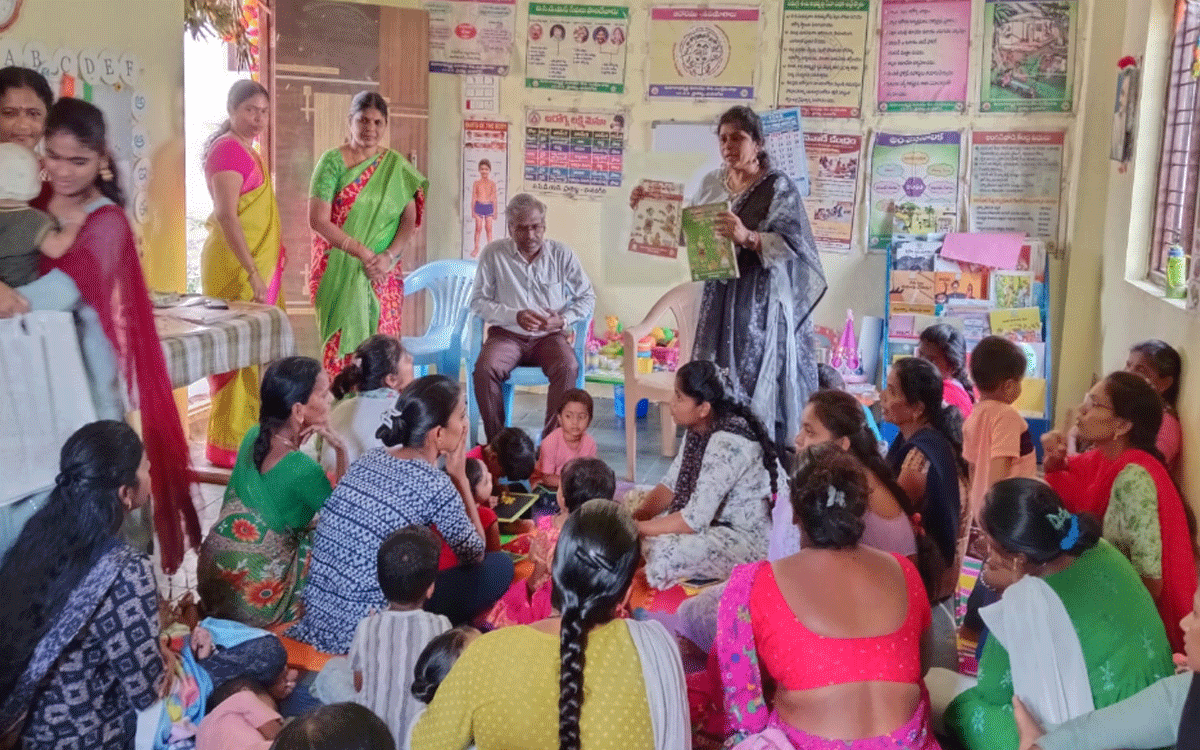 Bibinagar : అంగ‌న్‌వాడీల్లోనే చిన్నారుల సమగ్ర అభివృద్ధి : డీడ‌బ్ల్యూఓ నర్సింహారావు