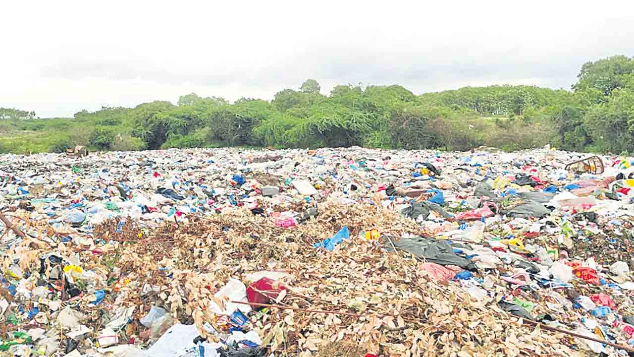 నక్కవాగు చెత్తమయం