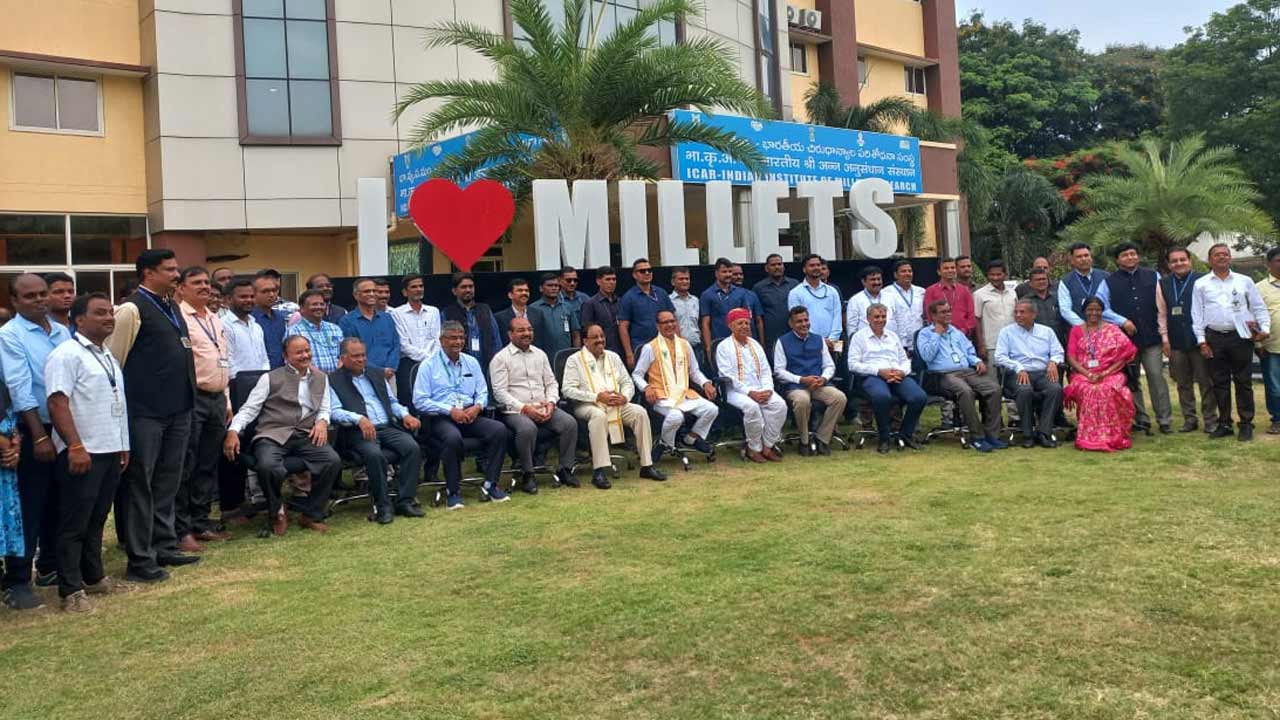 ఐఐఎంఆర్‌లో తృణధాన్యాల పరిశోధన సంస్థకు కేంద్రమంత్రి శివరాజ్‌సింగ్‌ చౌహాన్ శంకుస్థాపన