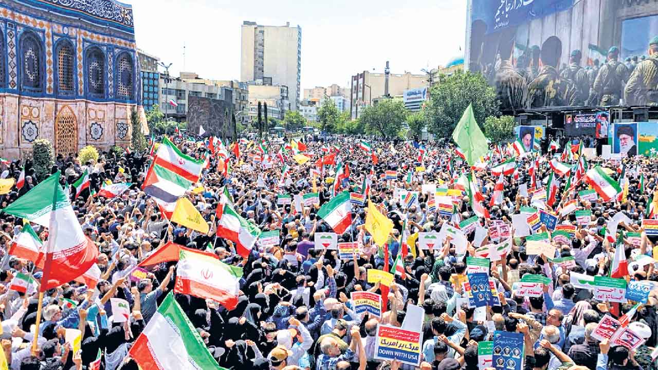 ఇరాన్‌లో ఇజ్రాయెల్‌ వ్యతిరేక నిరసనలు