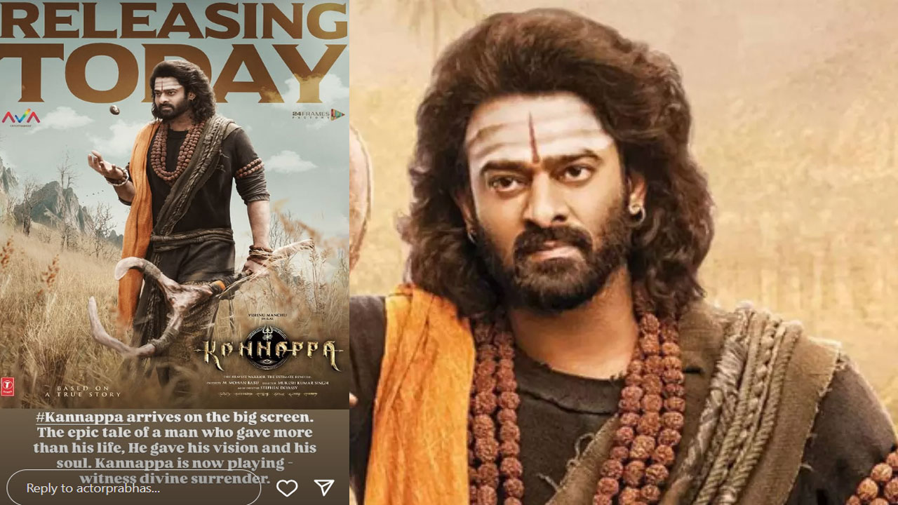 Prabhas | ఎట్ట‌కేల‌కి కన్న‌ప్ప‌పై స్పందించిన ప్ర‌భాస్.. నెట్టింట వైర‌ల్ అవుతున్న పోస్ట్