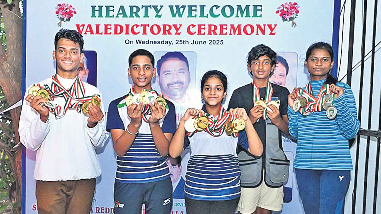 కిరణ్‌, సూర్య పతక జోరు.. తెలంగాణ షూటింగ్‌ టోర్నీ