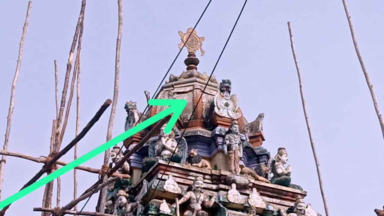 Mancherial | మంచిర్యాల ఆలయంలో అపచారం.. గాలి గోపురానికి పగుళ్లు