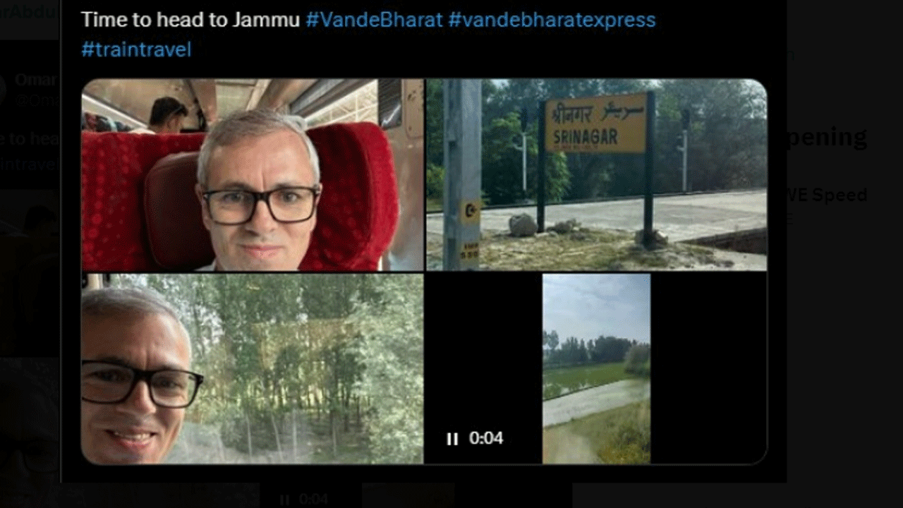 CM Omar Abdullah: వందేభార‌త్ రైలులో ప్ర‌యాణించిన జ‌మ్మూక‌శ్మీర్ సీఎం