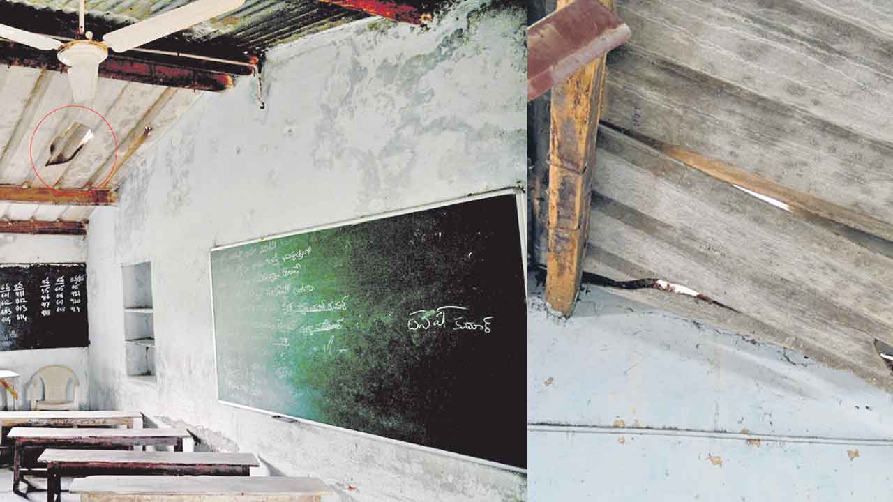 అద్దె భవనంలో విద్యార్థుల అవస్థలు