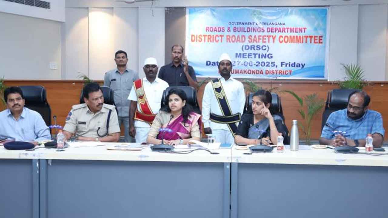 Collector Sneha Shabarish | రహదారుల భద్రతపై అధికారులు తనిఖీలు నిర్వహించాలి : కలెక్టర్‌ స్నేహ శబరీష్‌