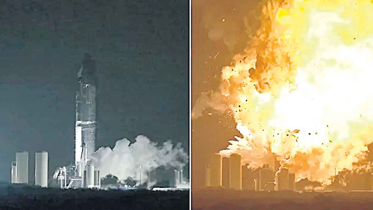 పేలిన స్పేస్‌ఎక్స్‌ రాకెట్‌