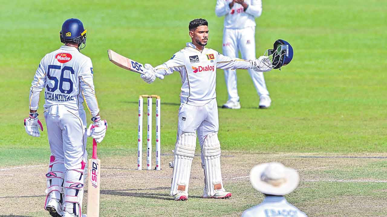 నిస్సంక శతక జోరు.. లంకకు ఆధిక్యం