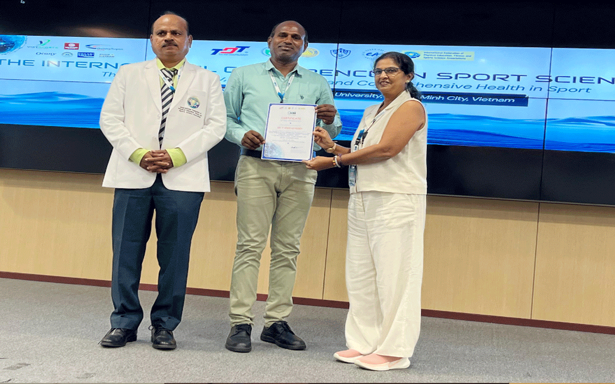 Nalgonda : అంత‌ర్జాతీయ సెమినార్‌లో ఎంజీయూ అసిస్టెంట్ ప్రొఫెస‌ర్ ప్ర‌సంగం