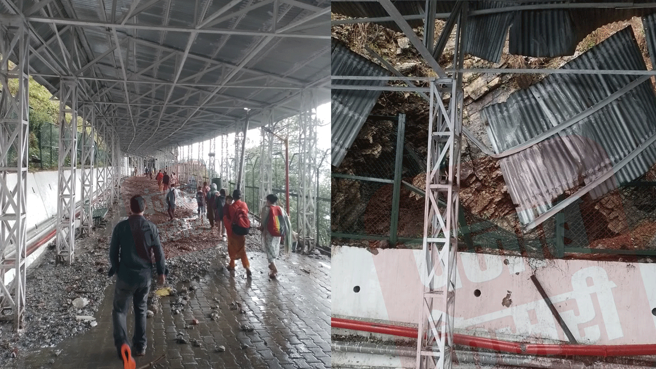 Mata Vaishno Devi: వైష్ణోదేవి కొత్త ట్రెక్కింగ్ రూట్‌లో విరిగిన కొండ‌చ‌రియ‌లు