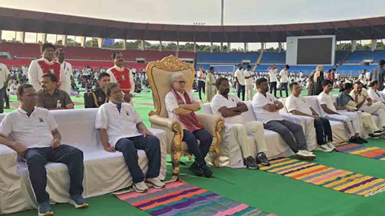 Damodara Raja Narasimha | ప్రపంచానికి భారతదేశం అందించిన గొప్ప వరం యోగా: మంత్రి దామోదర రాజనర్సింహ