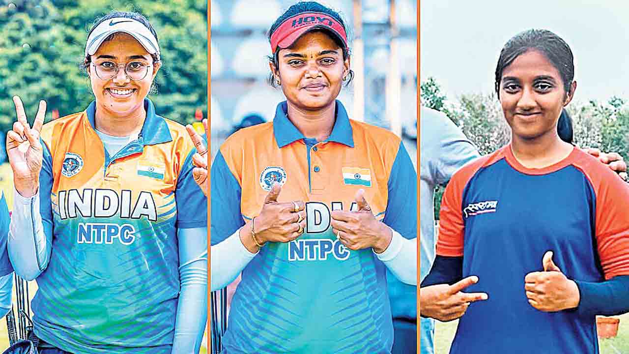 ఫైనల్‌కు కాంపౌండ్‌ ఉమెన్స్‌ జట్టు