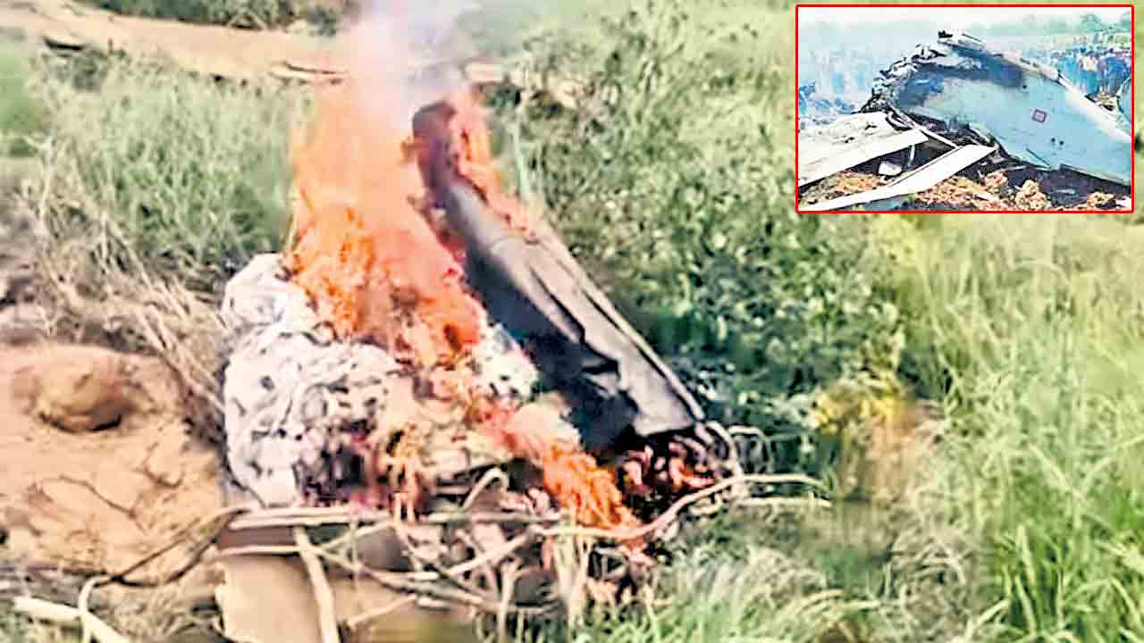రాజస్థాన్లో కూలిన ఐఏఎఫ్ విమానం