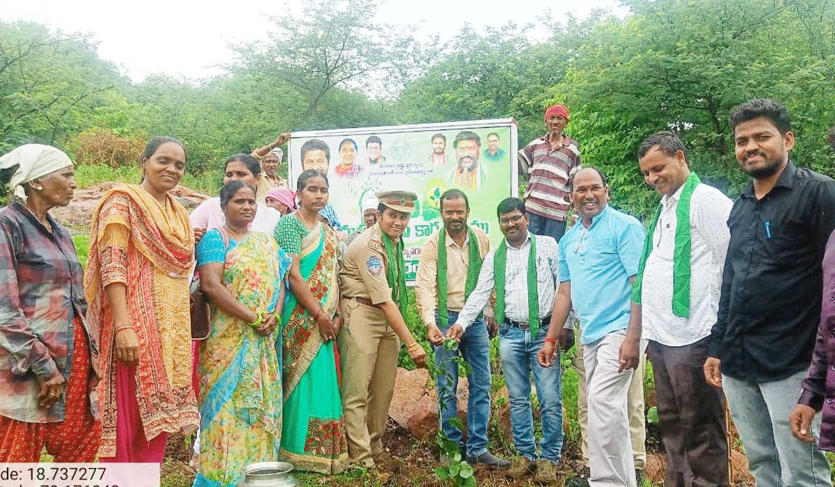 Forest festival | ధర్మారం పెద్దగుట్టలో వన మహోత్సవం.. మొక్కలు నాటిన అధికారులు