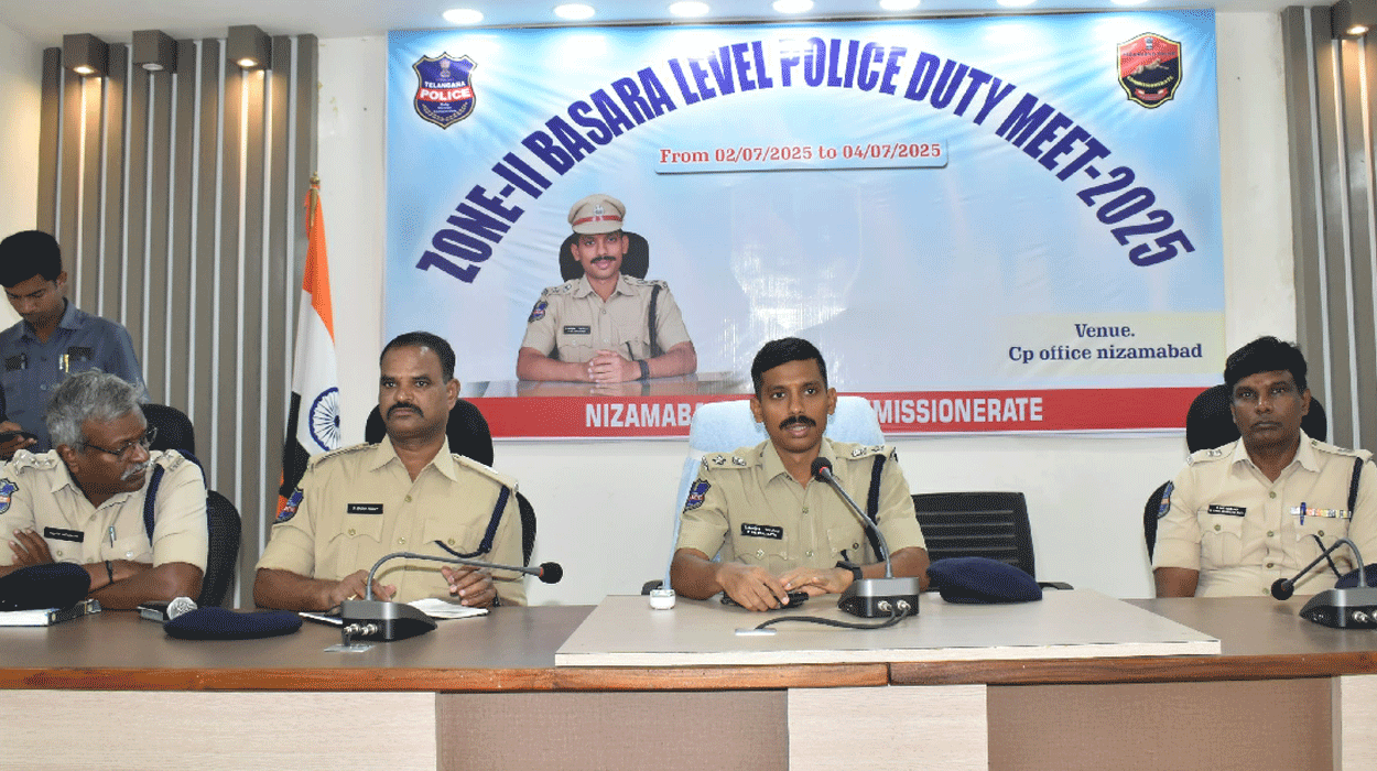 Duty meet | విధి నిర్వహణలో సామర్థ్యం పెంచడానికే డ్యూటీ మీట్.. నిజామాబాద్ పోలీస్ కమిషనర్ సాయి చైతన్య