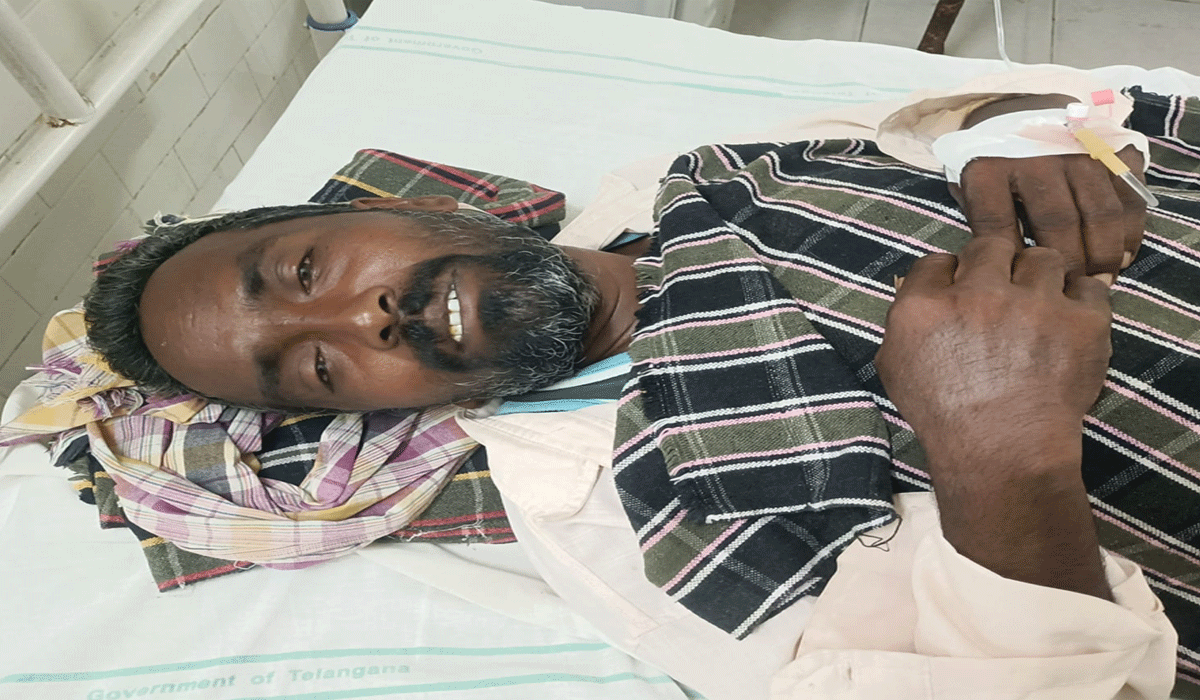 Harassment by SI | ఎస్సై వేధించాడని నంది మేడారం గ్రామానికి చెందిన వ్యక్తి  ఆత్మహత్యాయత్నం