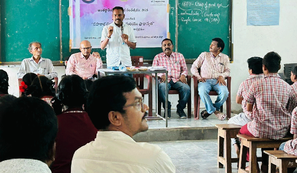 Awareness | సహకార శాఖపై విద్యార్థులకు అవగహన సదస్సు.. పాల్గొన్న సహకార శాఖ జిల్లా అడిట్ అధికారి సత్యనారాయణ