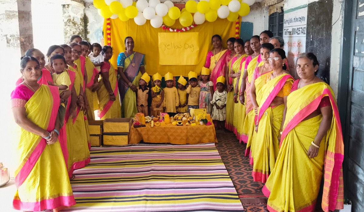 Color Therapy | అంగన్వాడీ కేంద్రంలో కలర్స్ థెరపీ పరిచయ కార్యక్రమం