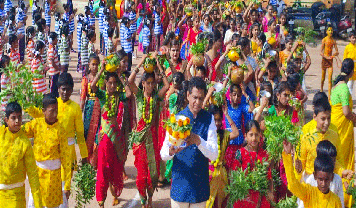 Bonala celebrations | ఆల్ఫోర్స్ లో అంబరాన్నంటిన బోనాల సంబరాలు.. పాల్గొన్న ఆల్ఫోర్స్ అధినేత వీ నరేందర్ రెడ్డి