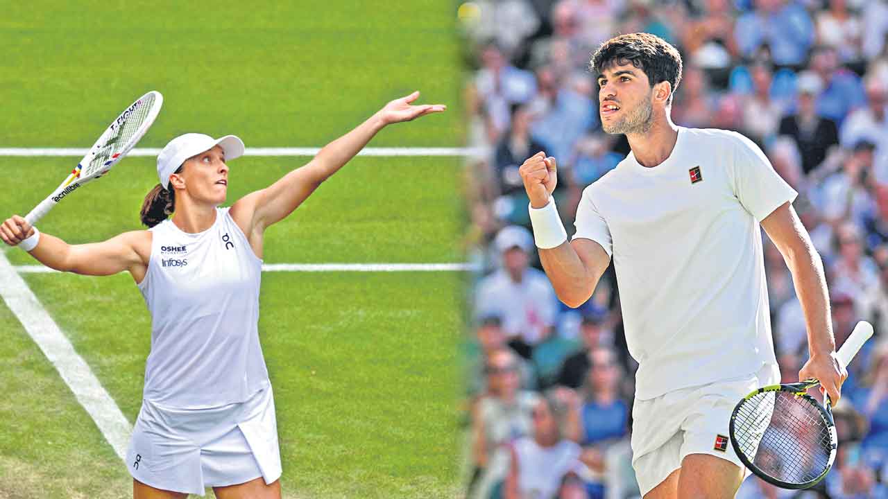 ప్రిక్వార్టర్స్కు అల్కరాజ్, స్వియాటెక్
