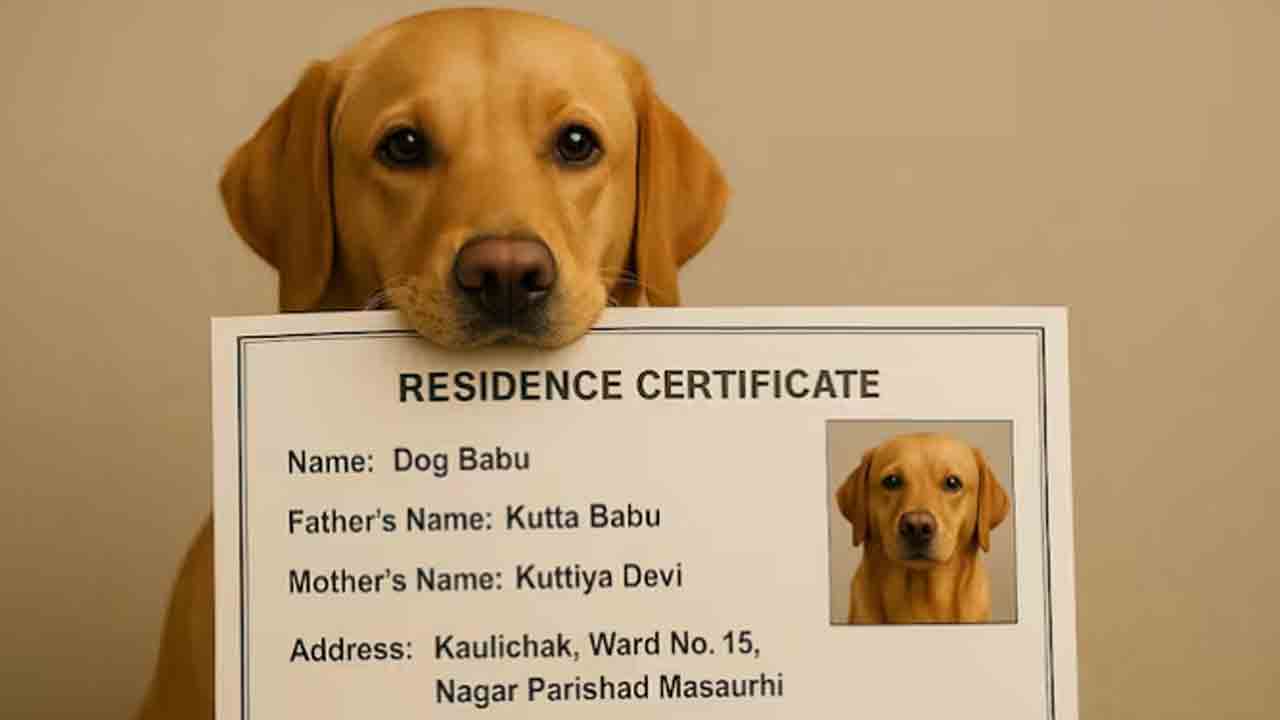 Residence Certificate for Dog | బీహార్‌లో కుక్కకు నివాస ధృవీకరణ పత్రం.. బీజేపీకి   అది ఓటు వేస్తుందని విపక్షాల విమర్శ