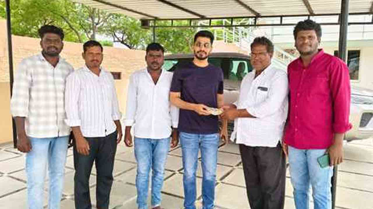 Donation | చెన్నకేశవ స్వామి ఆలయానికి విరాళం అందజేసిన ఆశాదీప్ రెడ్డి